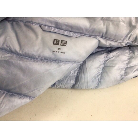 Uniqlo Ultra Light Down Jacket Blue Packable Puffer Coat Winter Womens XS - Picture 4 of 7